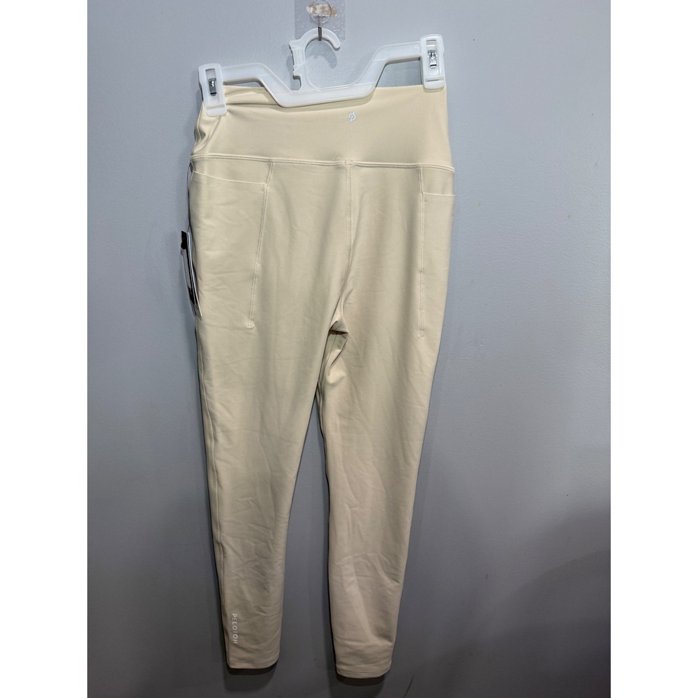 Peloton Cadent HR PKT Legging 25 Lined Cream Beige WB00843-115-S Womens Small